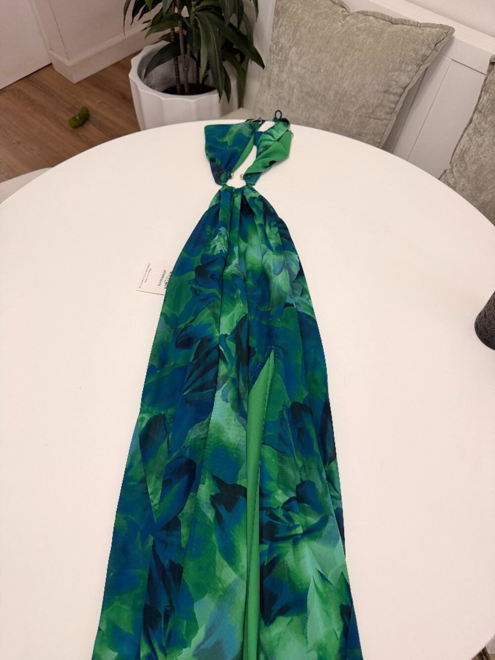 NWT Runaway The Label Calista Maxi Dress Green Floral Sz S / US 4